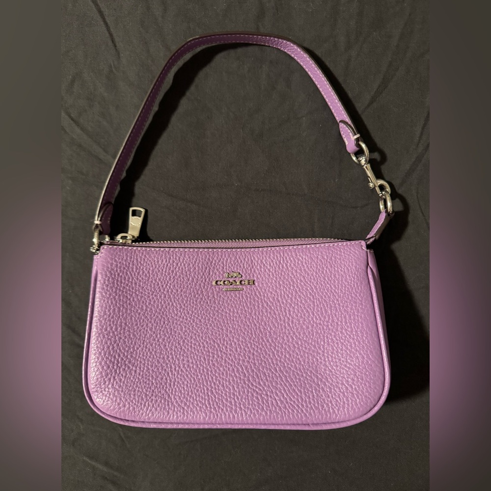 💜 Coach Lilac Leather Nolita 19 💜